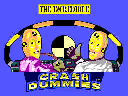 Incredible Crash Dummies, The (Europe) Title Screen